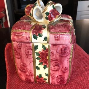 Ceramic Christmas Cookie Jar